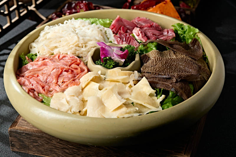 火锅涮品食材五福临门荤菜大拼盘图片