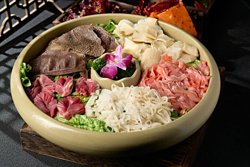 火锅涮品食材五福临门荤菜大拼盘图片