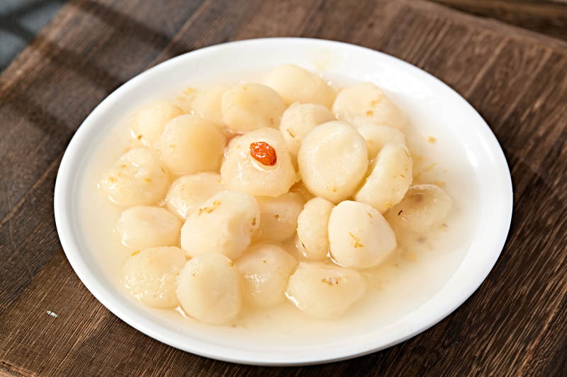 美味小吃凉菜糖水腌马蹄图片