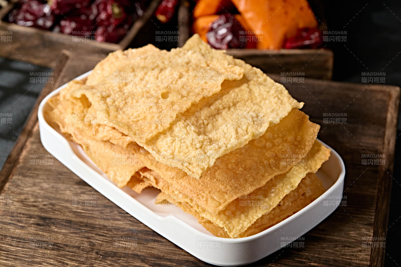 火锅涮品食材油炸豆油皮图片