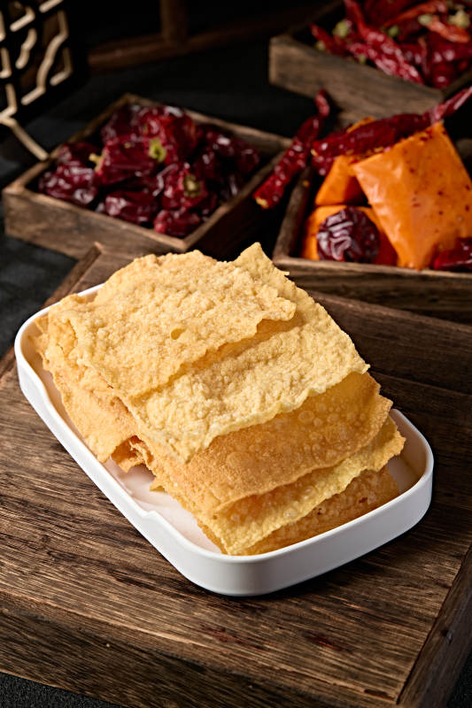 火锅涮品食材油炸豆油皮图片