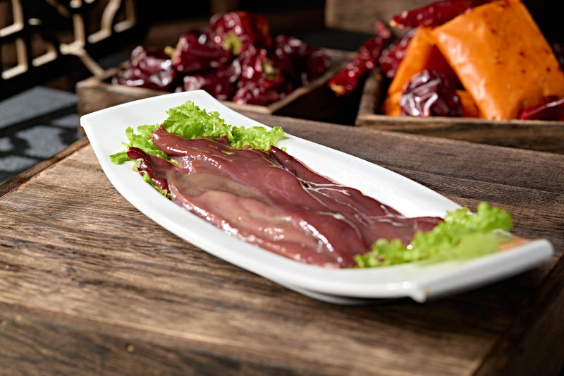 重庆火锅食材大刀猪肝片图片