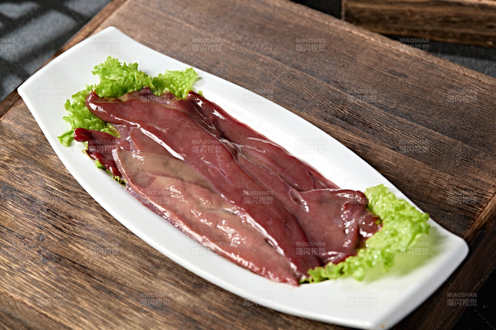 重庆火锅食材大刀猪肝片图片
