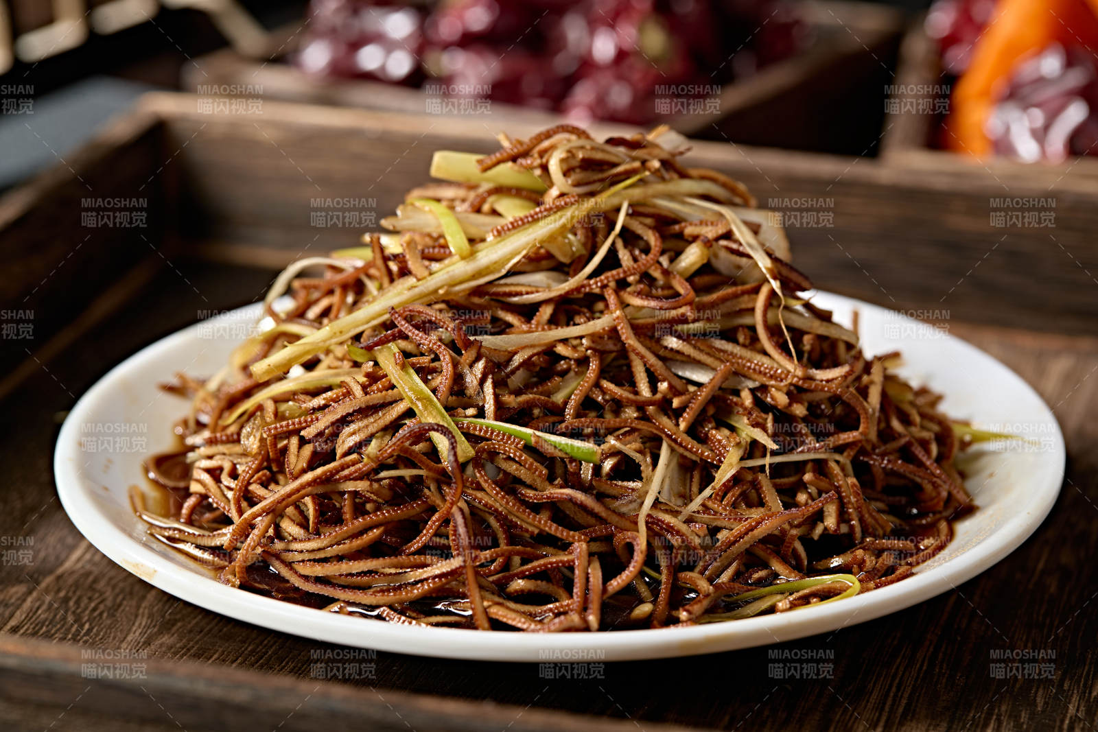 香葱老醋凉拌黑豆腐丝图片