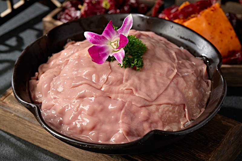 重庆火锅食材大刀猪腰片图片