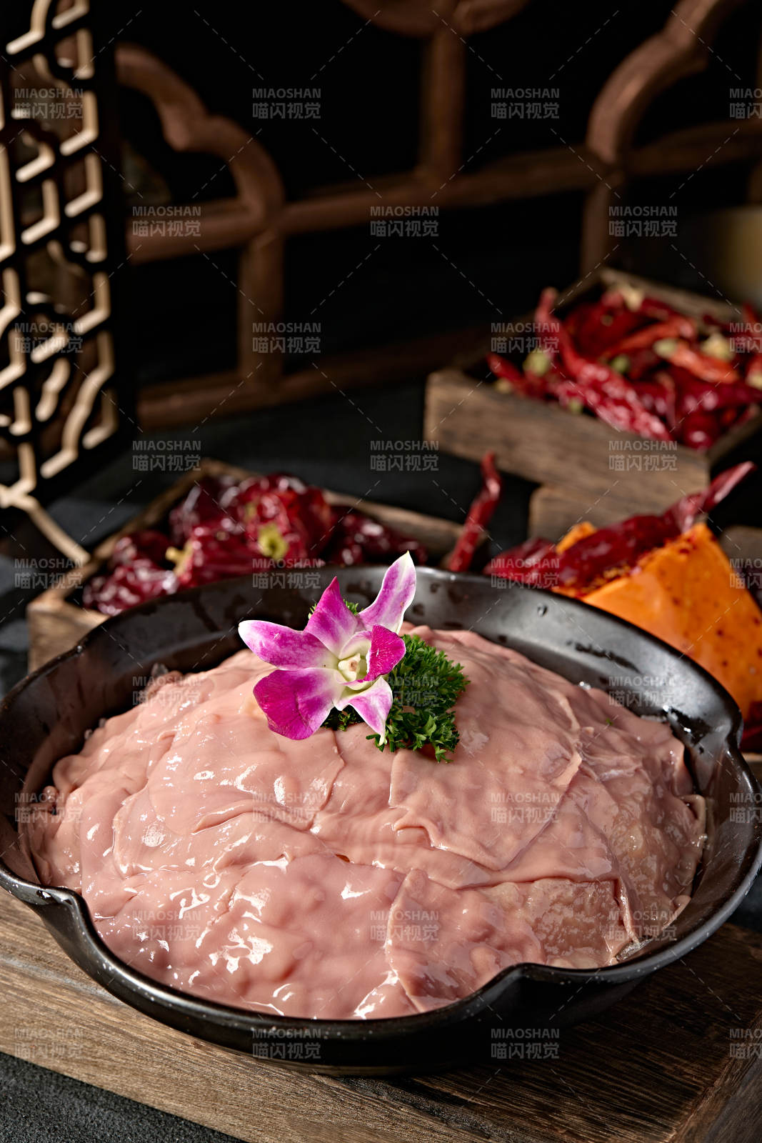 重庆火锅食材大刀猪腰片图片