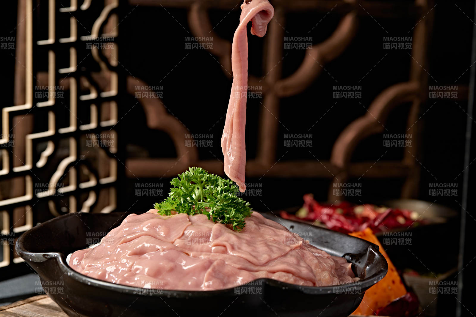 重庆火锅食材大刀猪腰片图片