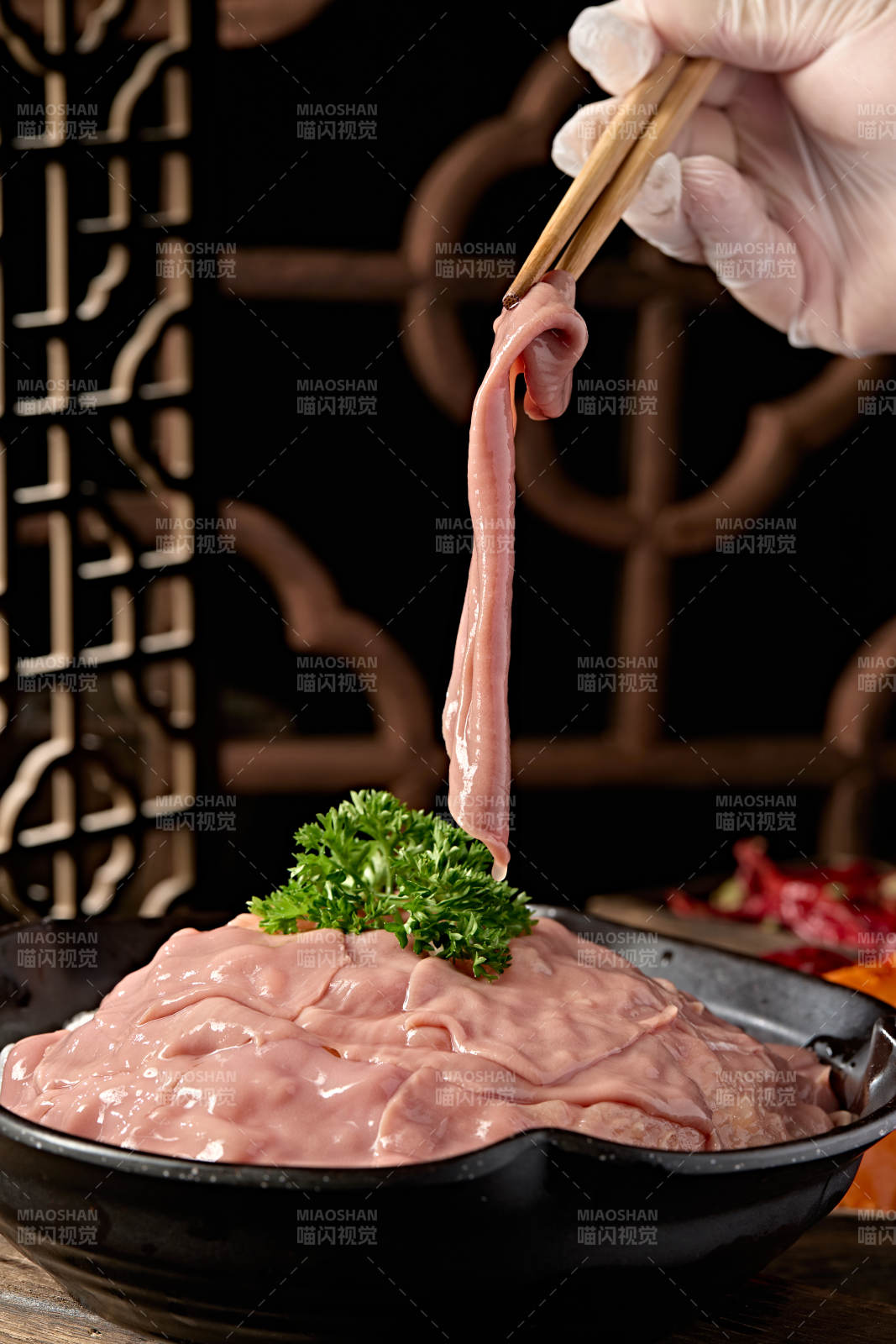 重庆火锅食材大刀猪腰片图片