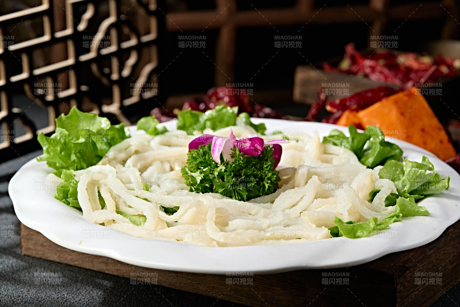 火锅涮品食材牛金钱肚丝图片