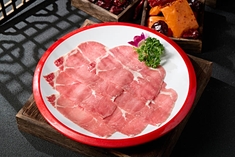 精品牛上脑肉切片图片