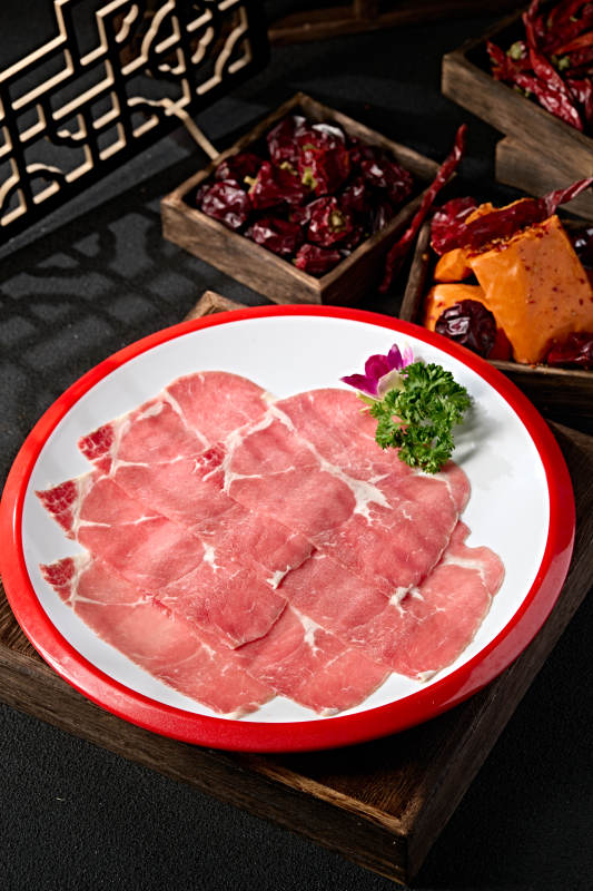 精品牛上脑肉切片图片