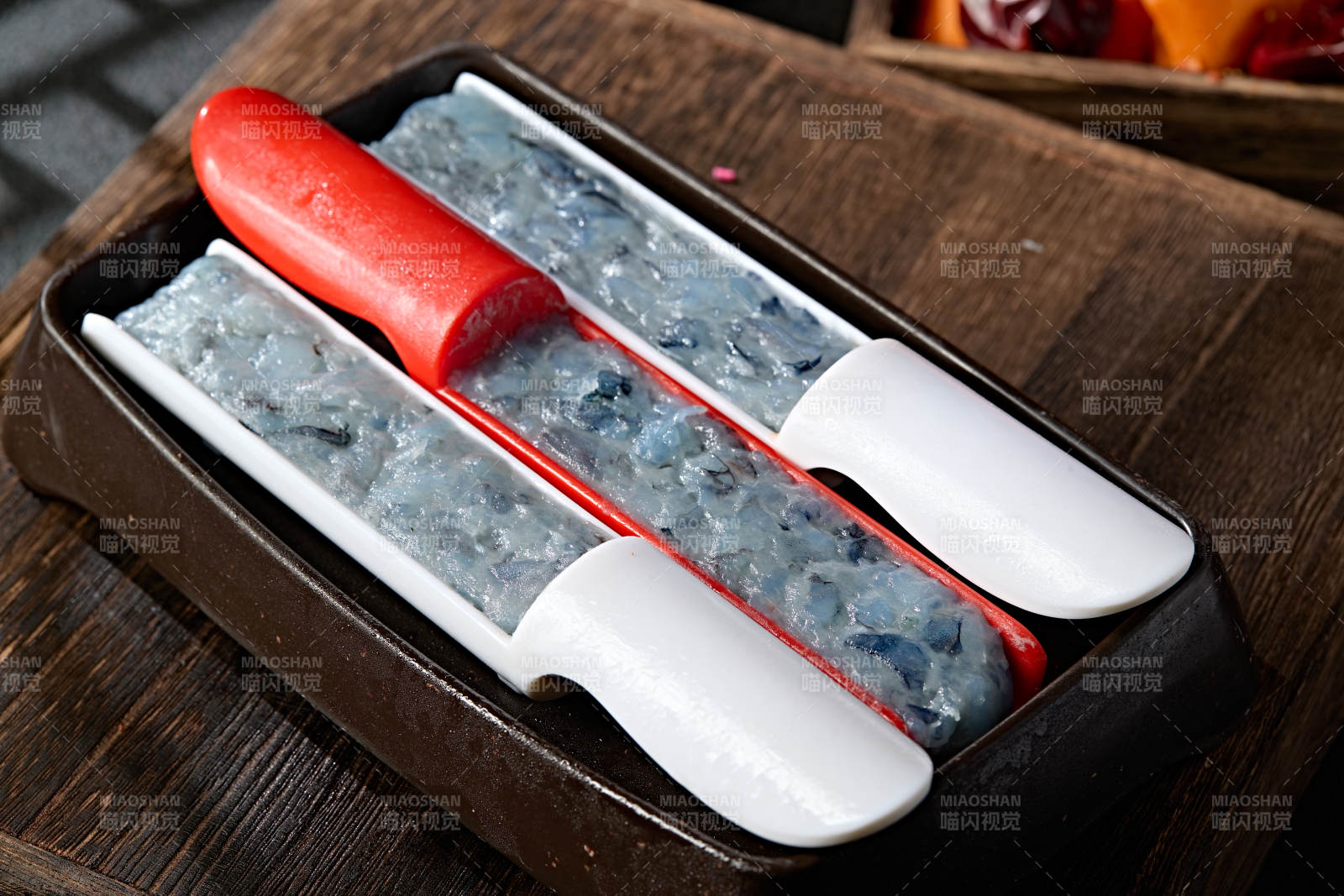 火锅涮品食材黑虎虾滑虾黑虎虾泥图片