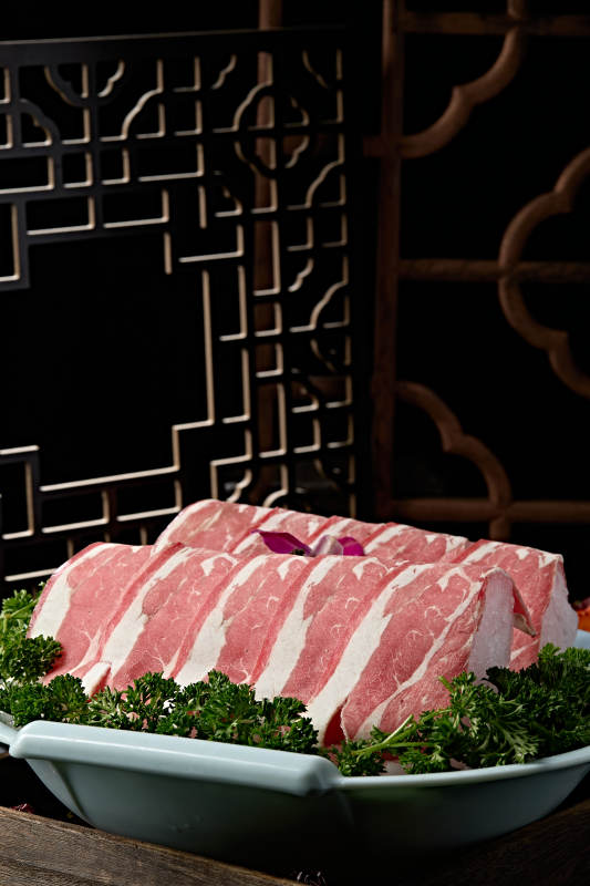 极品火锅食材上脑和牛切片图片