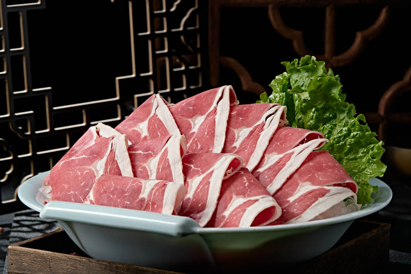 极品火锅食材上脑和牛切片图片