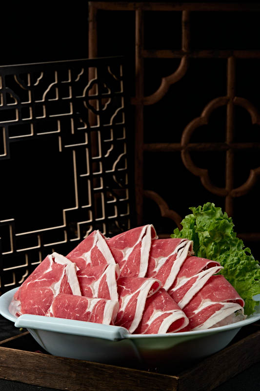 极品火锅食材上脑和牛切片图片