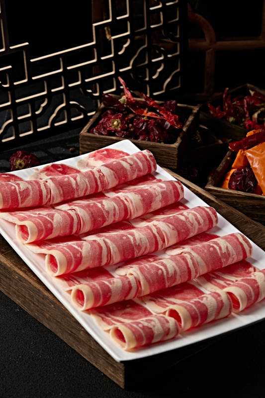 鄂尔多斯黄膘牛肉切片图片