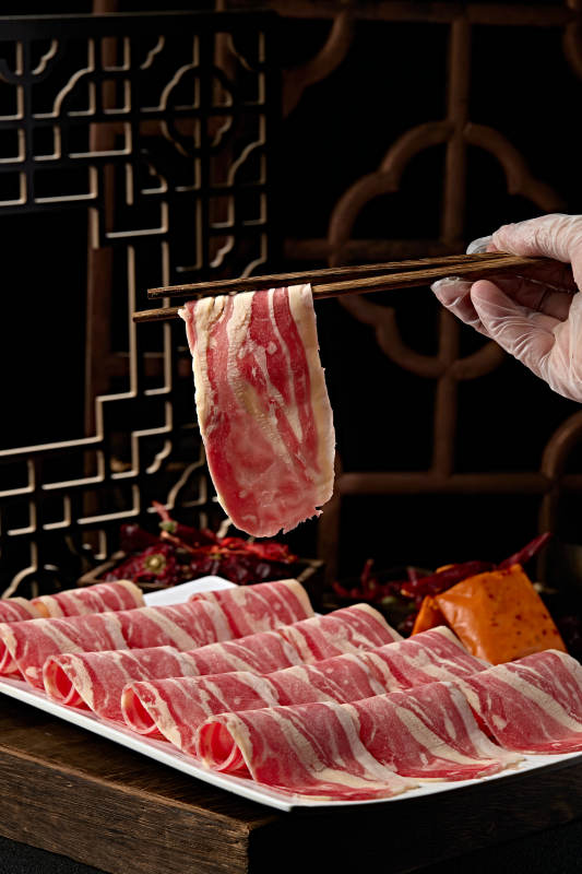 鄂尔多斯黄膘牛肉切片图片