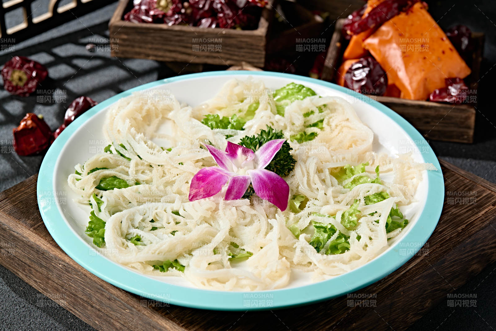 火锅涮肉食材牛千层肚丝脆肚丝图片