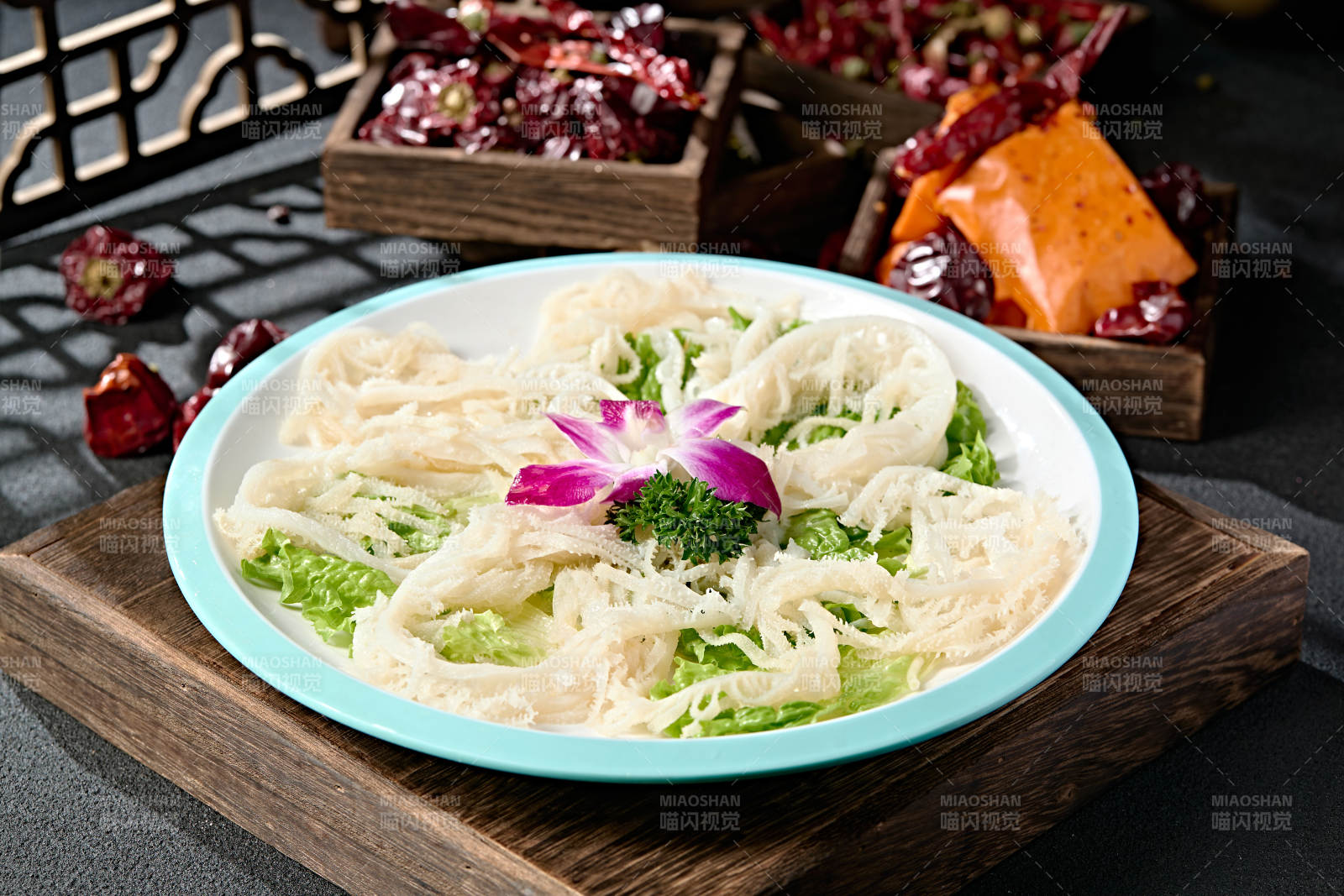 火锅涮肉食材牛千层肚丝脆肚丝图片