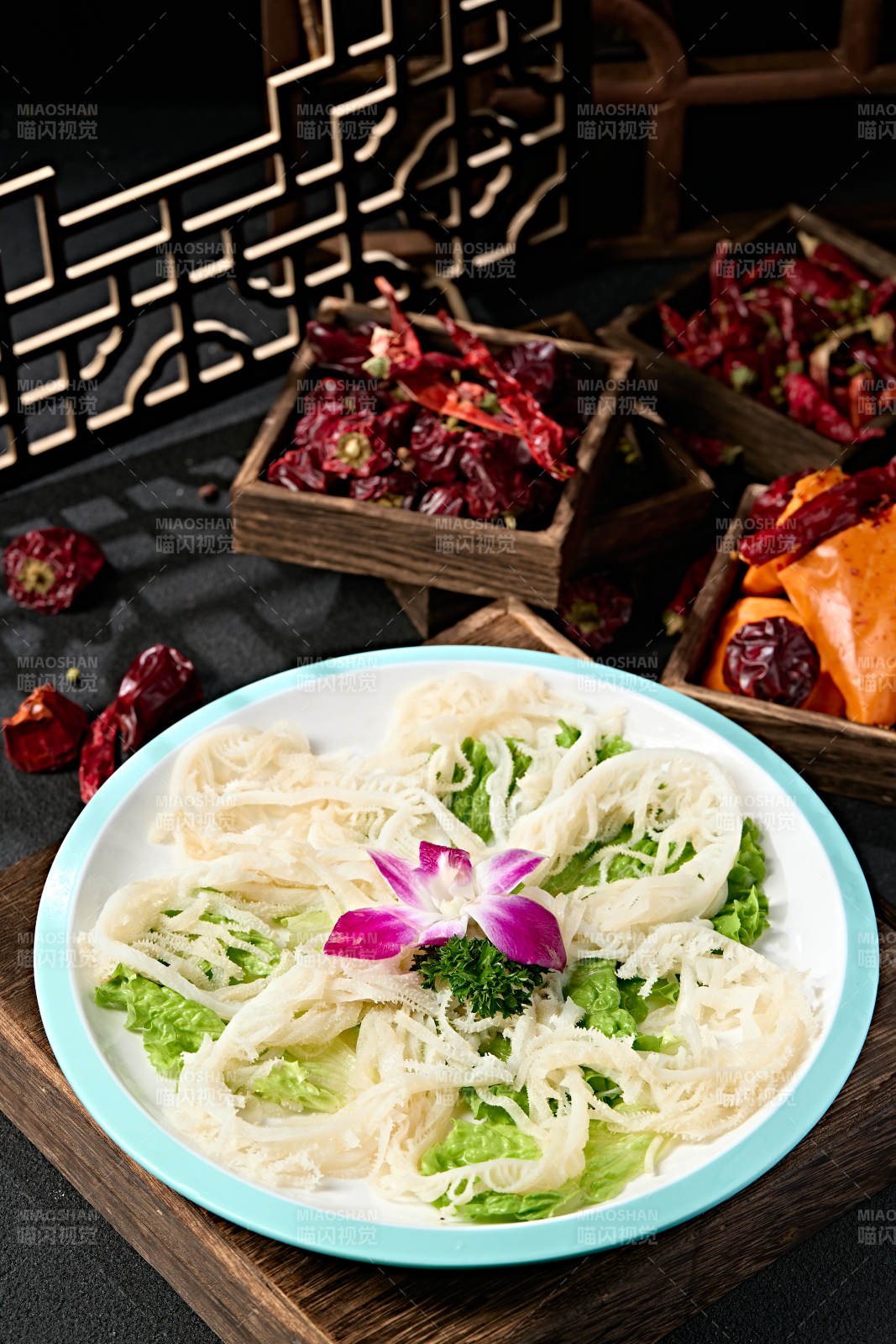 火锅涮肉食材牛千层肚丝脆肚丝图片