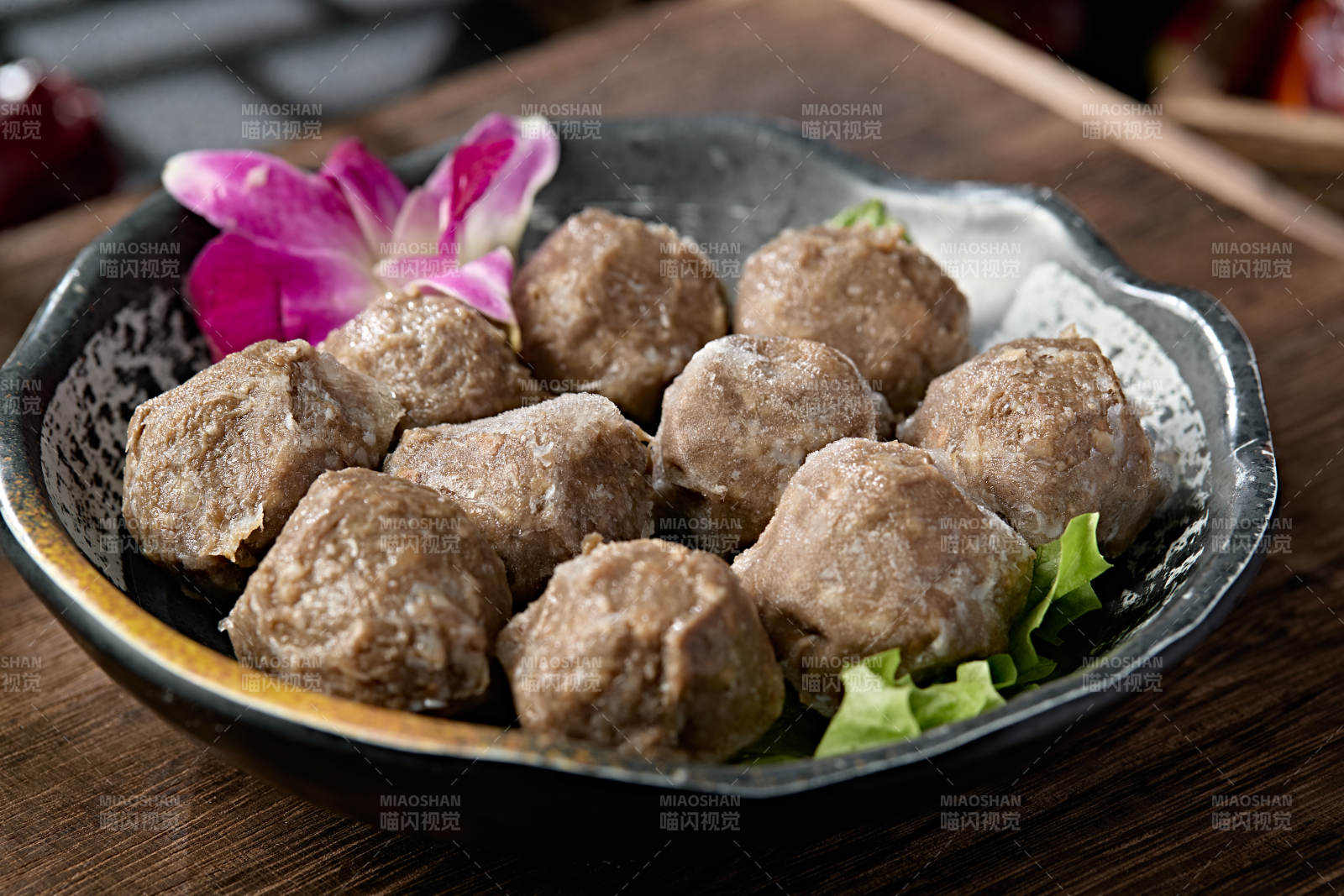 港式打边炉食材手打牛肉丸图片