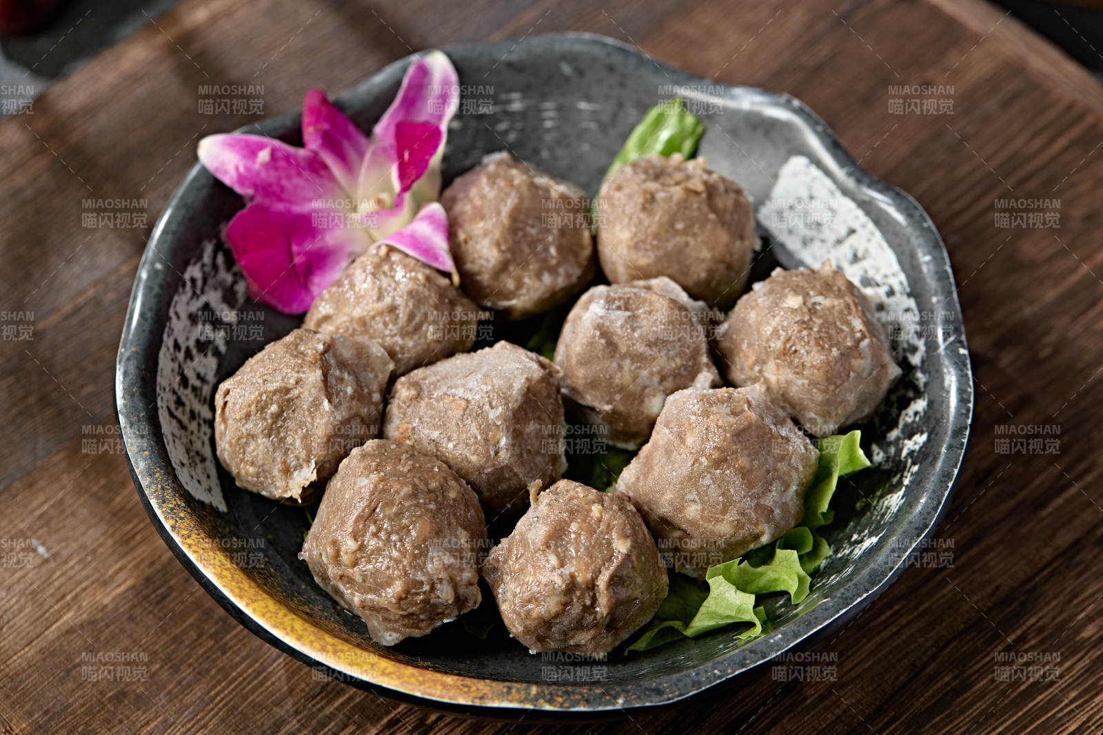 港式打边炉食材手打牛肉丸图片