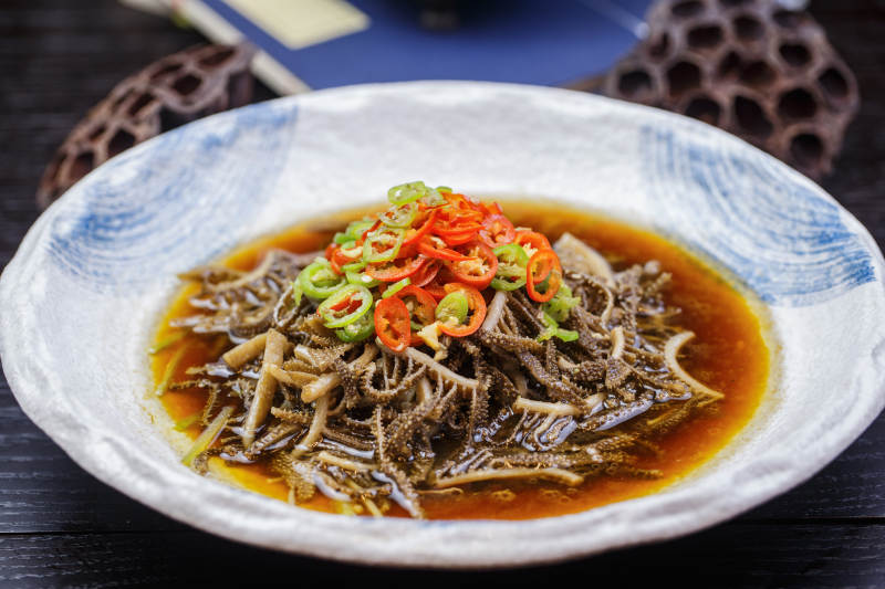 椒麻红油酸汤肚丝图片