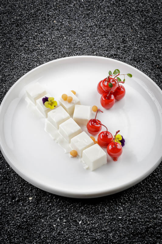 海棠杏仁豆腐图片