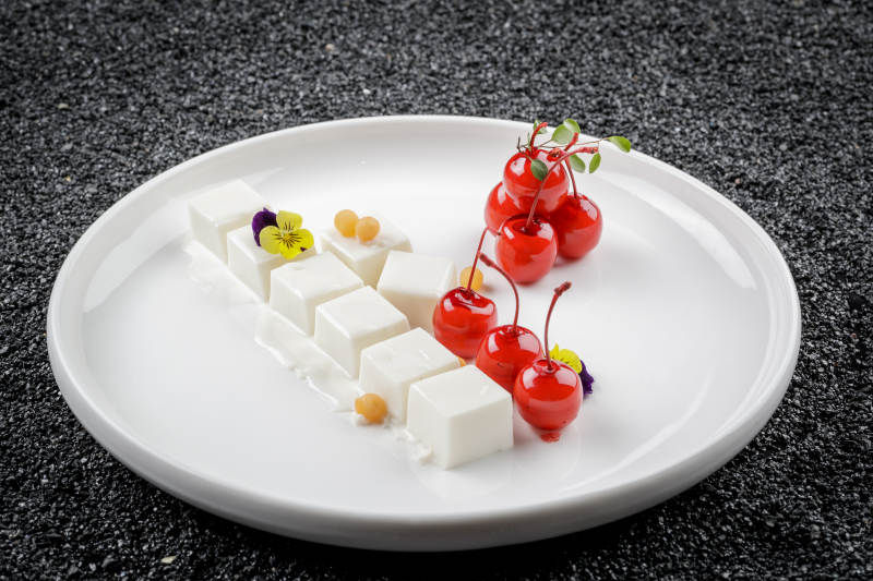 海棠杏仁豆腐图片