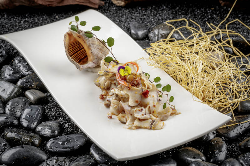 潮汕芥末螺肉片图片