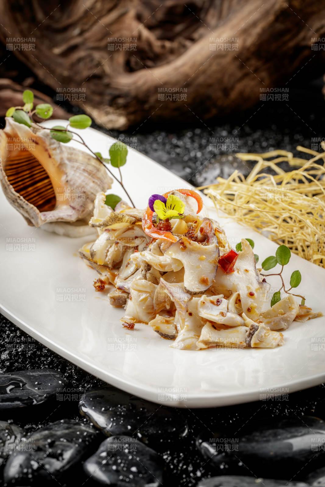 潮汕芥末螺肉片图片