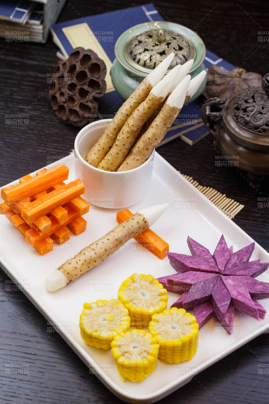 田园时蔬文房四宝图片