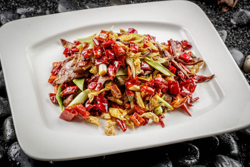 白椒炒猪肝图片