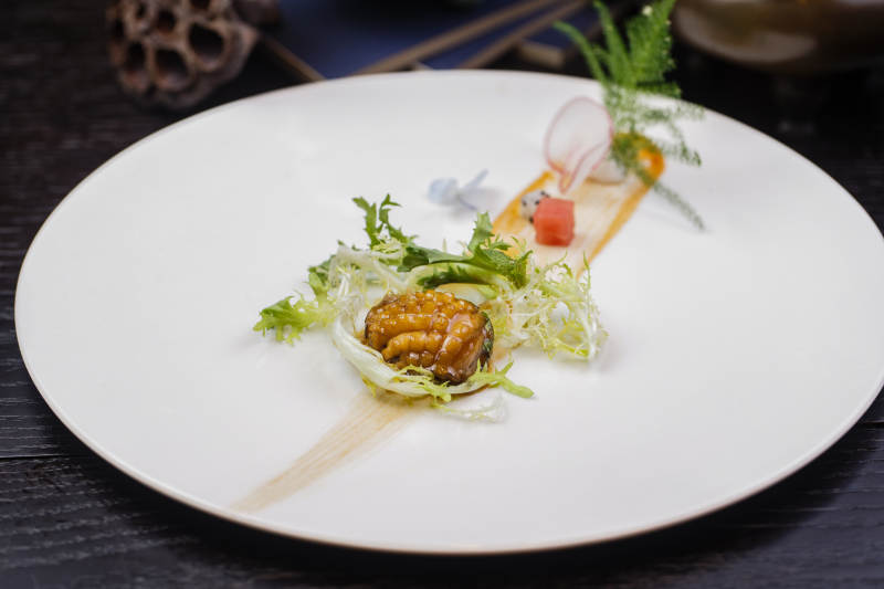 藤椒鸡汁小鲍鱼图片