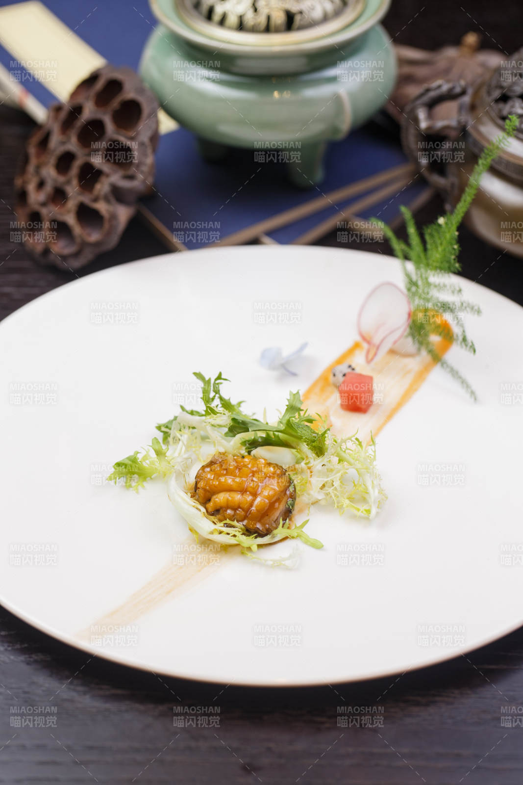 藤椒鸡汁小鲍鱼图片