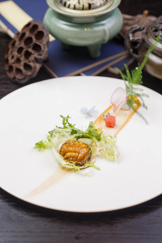 藤椒鸡汁小鲍鱼图片