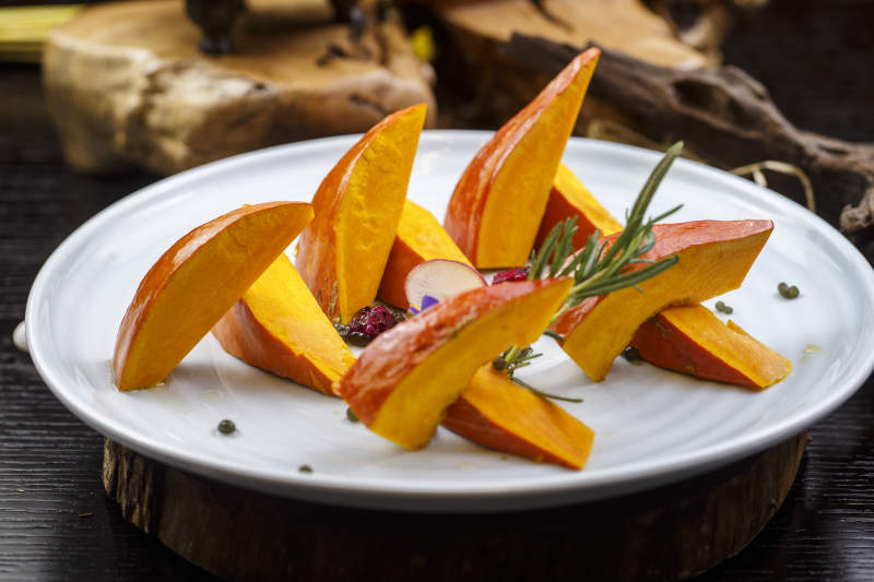 蜜汁广式焗金瓜图片