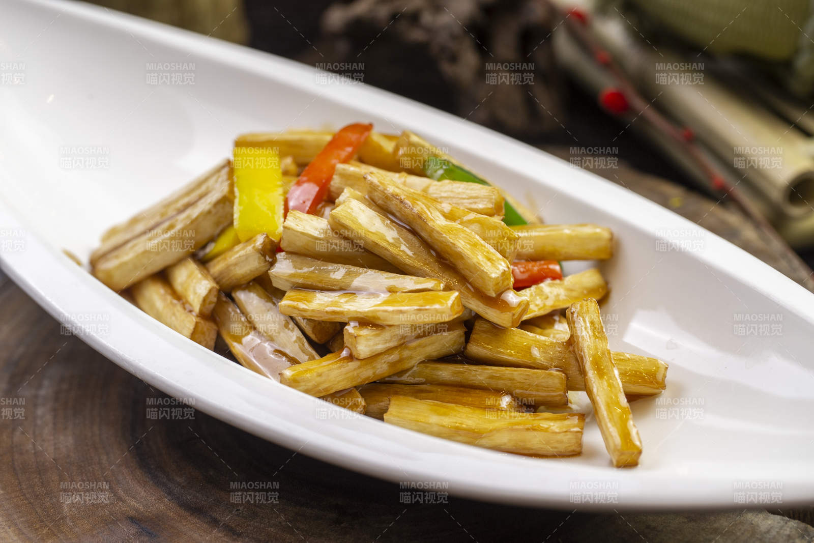 蜜汁焗杏鲍菇图片