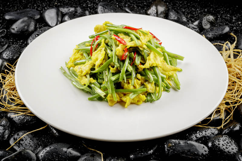 豆角丝炒蛋图片