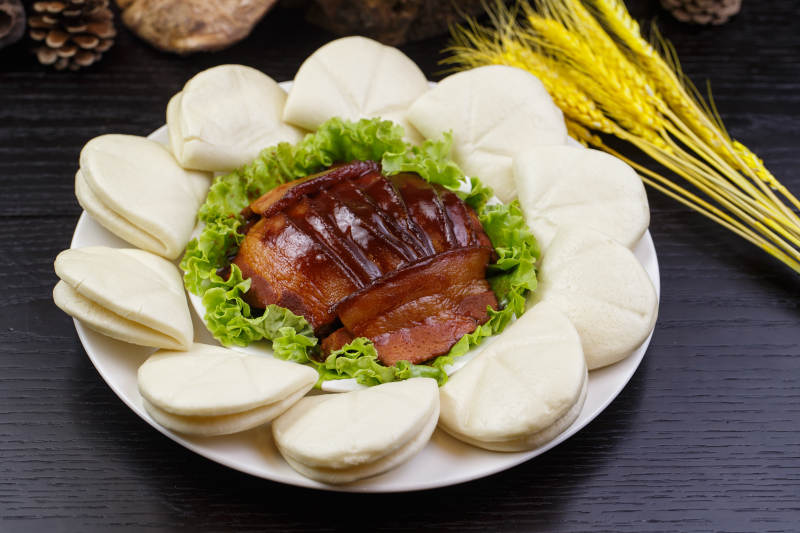 金牌扣肉加花馍图片