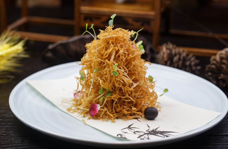 香酥土豆丝纹丝洋芋香炸土豆丝图片