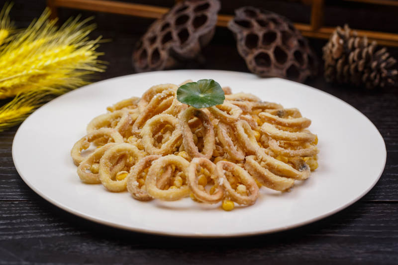 香酥鱿鱼圈图片