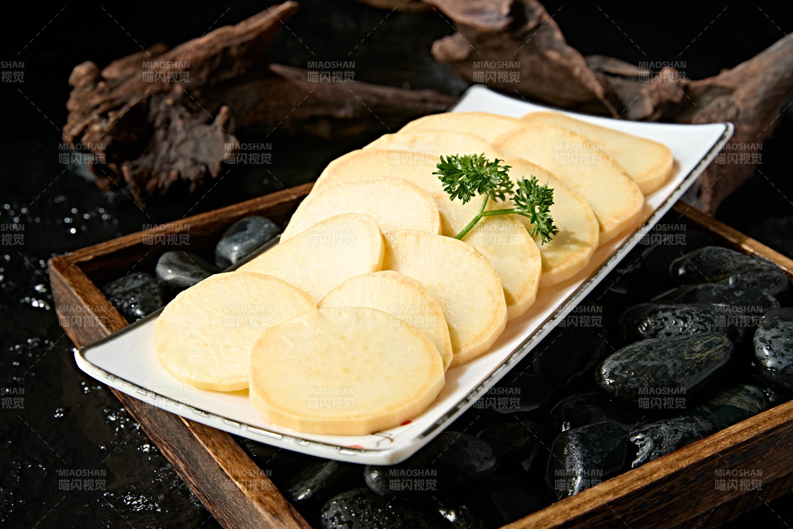 火锅食材红薯片图片