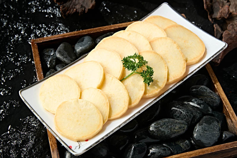 火锅食材红薯片图片