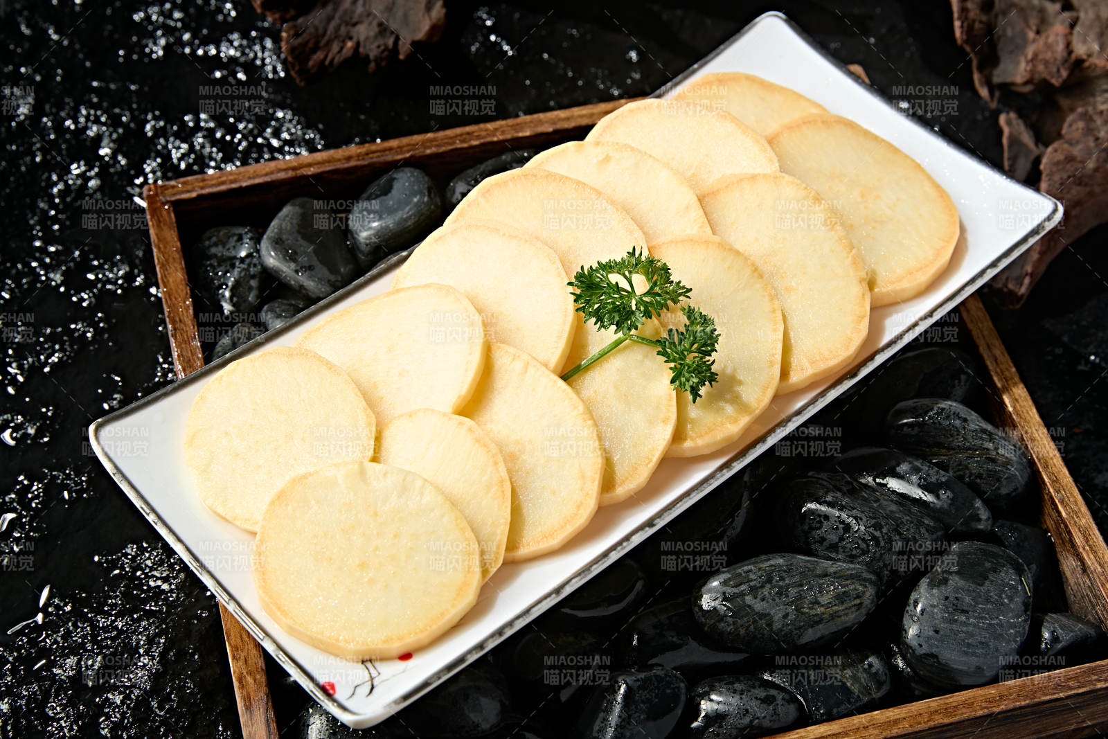 火锅食材红薯片图片