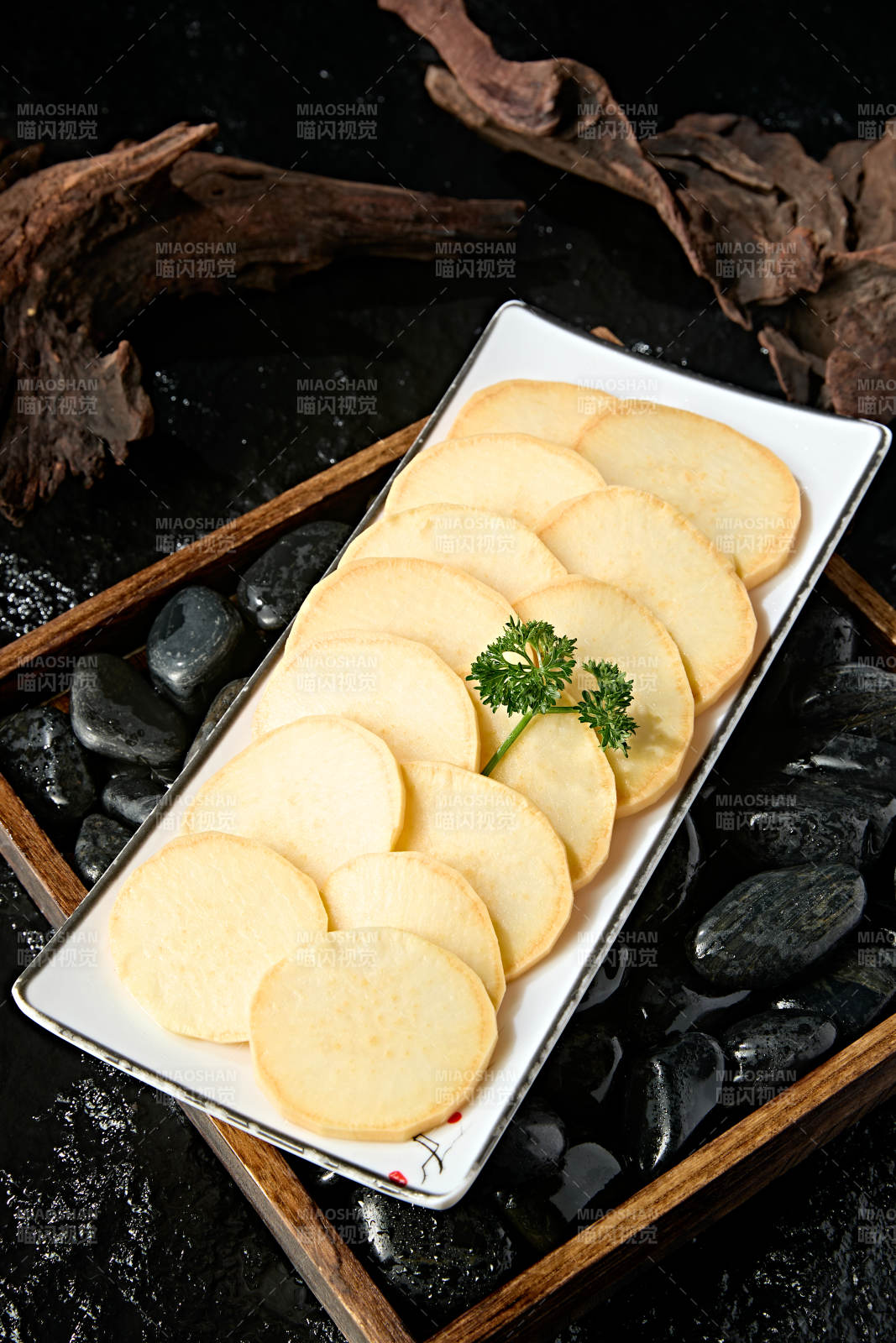 火锅食材红薯片图片