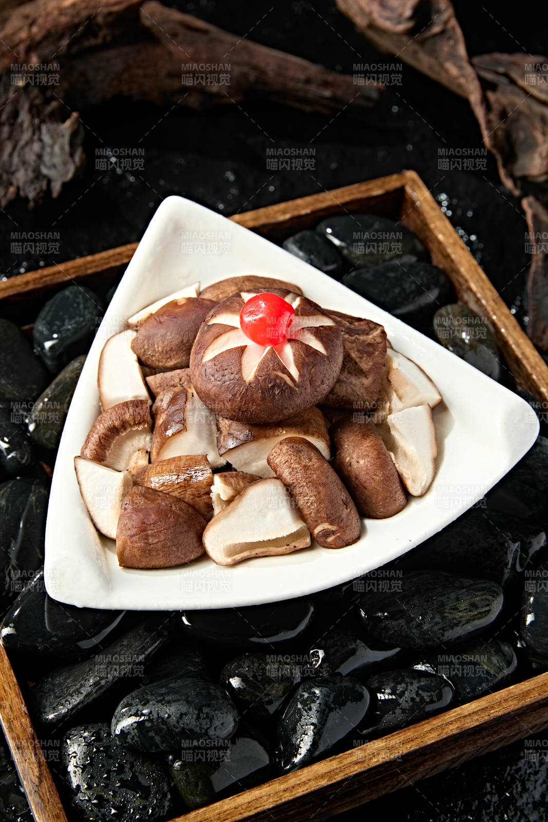 火锅食材花刀鲜香菇图片