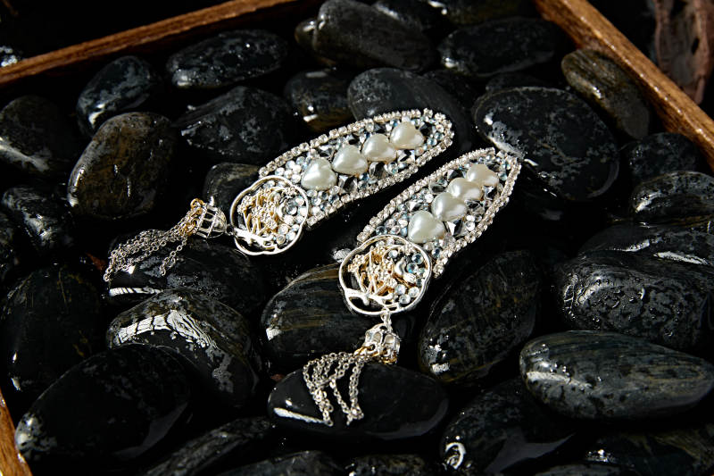 精美中式纯手工首饰发卡图片