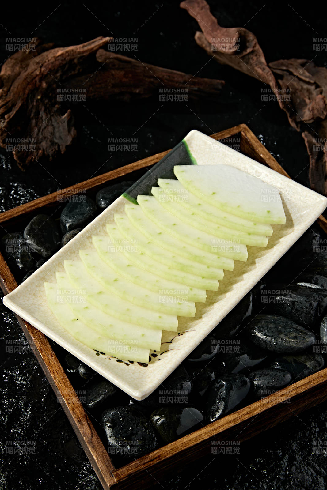 火锅食材鲜切冬瓜片图片