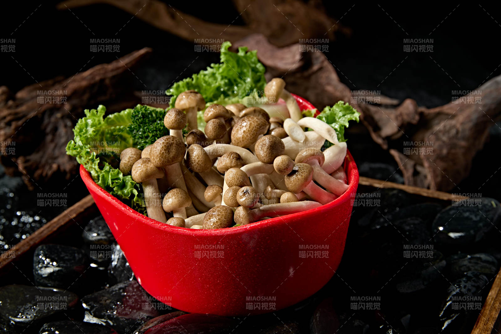 新鲜火锅配菜白玉海鲜菇图片